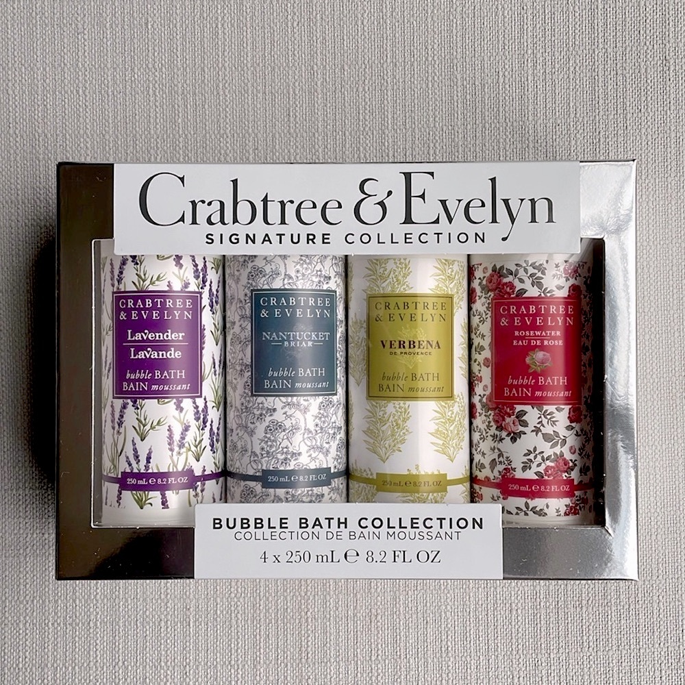 Crabtree & Evelyn Signature Collection Bubble Bath Collection gift set